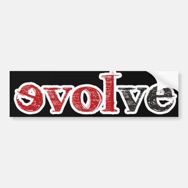 Love Evolve Bumper Sticker (Front)