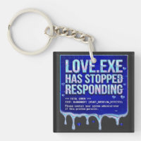 Love Exe Blue Screen Death Y2K Tech Funny Coder Pr