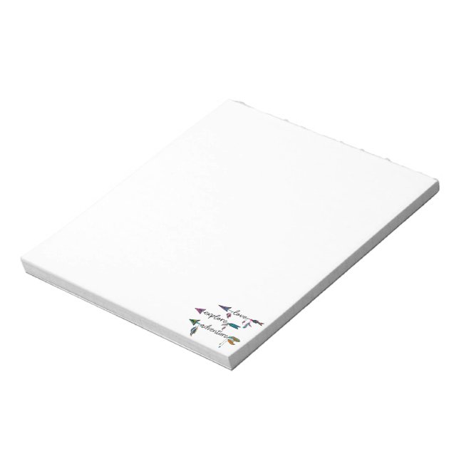 Love Explore Adventure Arrow Tribal Boho Design Notepad (Rotated)