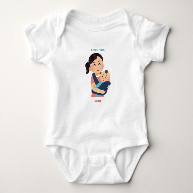 Love Expressive mum Baby Bodysuit (Front)