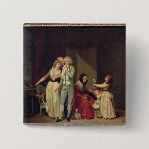 Love Extinguish it, or The Philosopher' 15 Cm Square Badge