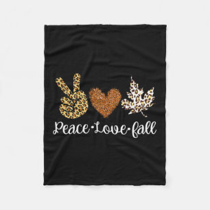 Love Fall Autumn Clothes Fashion For Women  Fleece Blanket