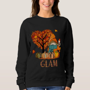 Love fall gnomes Glam halloween pumpkin grandma Sweatshirt
