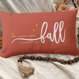 Love Fall Most Of All Lumbar Cushion