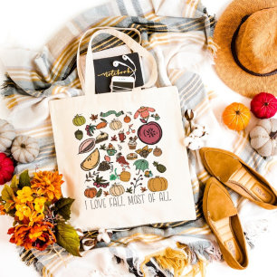 Love Fall Most Of All Tote Bag