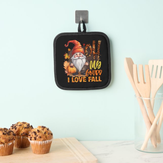 love Fall Seasonal gnome kitchen Pot Holder (Insitu(Hanging))