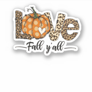 Love Fall Y'All Shirt Pumpkin Shirt Leopard