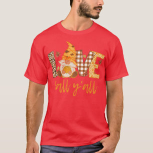 Love Fall YAllCute Gnome Autumn top for Women