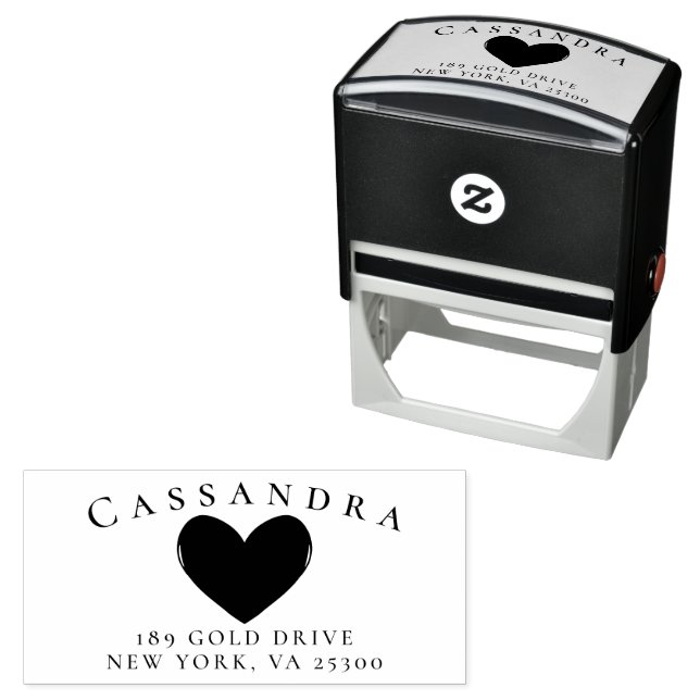 love Family Name Return Address Self-inking Stamp (In Situ)