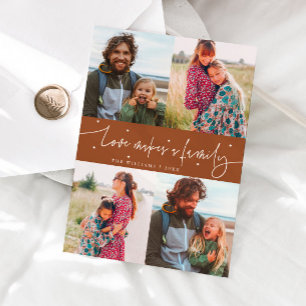 Love Family Terracotta Valentines Day Photo Holiday Card