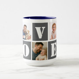 Love Father’s Day 5-Photo Collage Personalized Mug