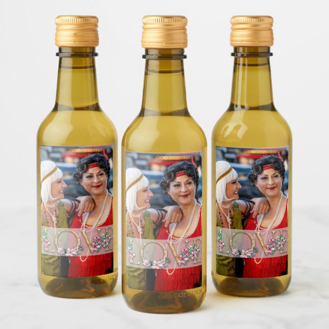 LOVE Favourite Photo Wine Label (Bottles)