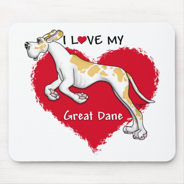 Love Fawnequin Great Dane UC Mouse Pad (Front)