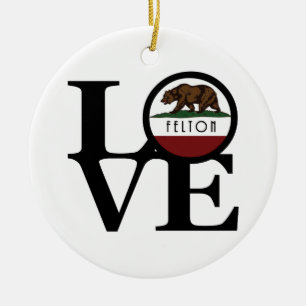 LOVE Felton Ceramic Tree Decoration