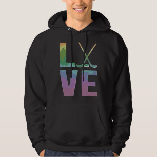 Love Field Hockey Player Field Hockey 1 Hoodie