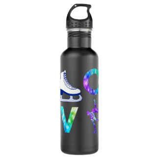 Love Figure Skating Ice Skater Girls 710 Ml Water Bottle