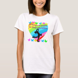 LOVE FILLED INSPIRATIONAL FIGURE SKATING DESIGN T-Shirt