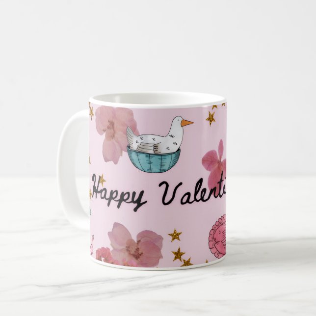 Love-Filled Valentine Coffee Mug (Front Left)
