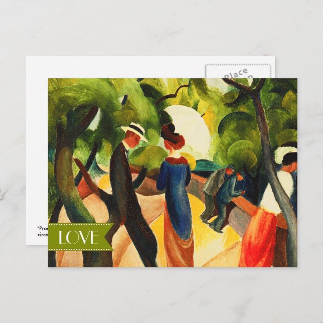 Love. Fine Art Valentine's Day Holiday Postcard (Front/Back)