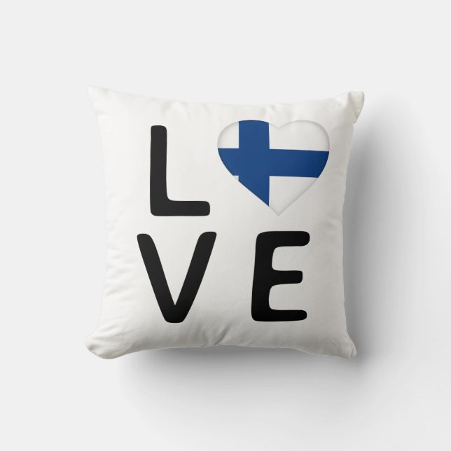 Love - Finland Flag Cushion (Front)