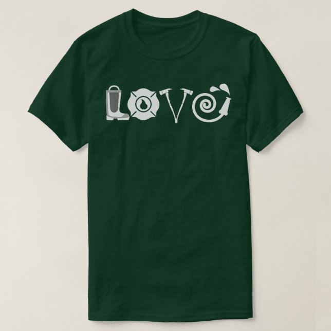 Love  Firefighting Firefighter Fireman  T-Shirt (Design Front)