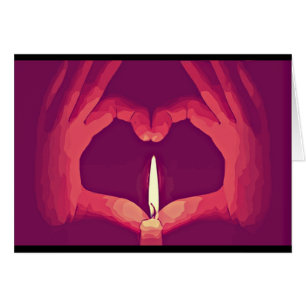 Love Flames Greeting Card