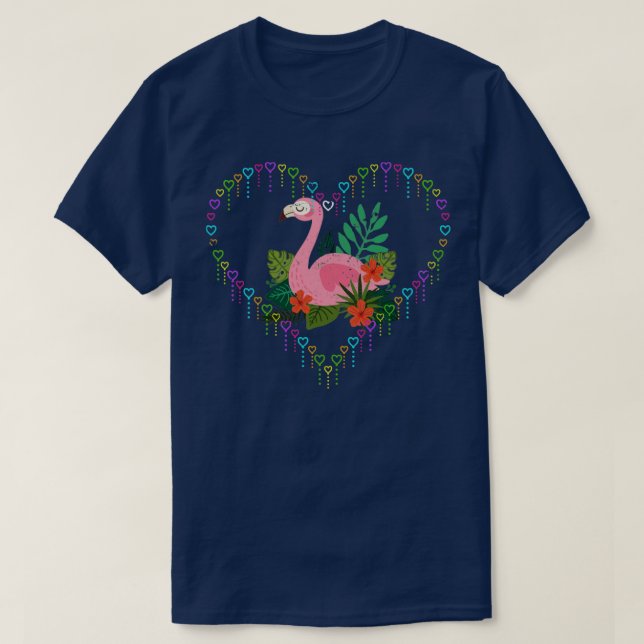 Love Flamingo T-Shirt (Design Front)
