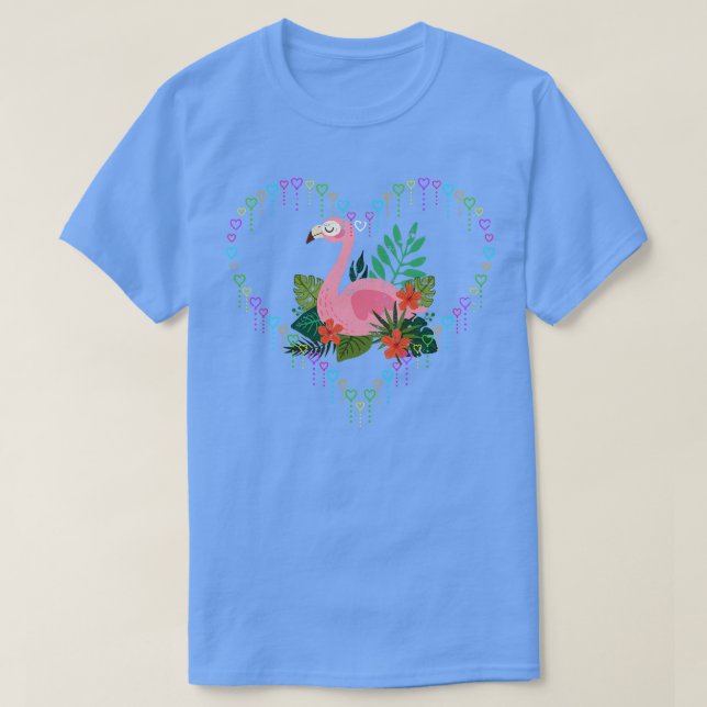 Love Flamingo T-Shirt (Design Front)