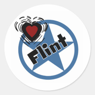 Love Flint Classic Round Sticker
