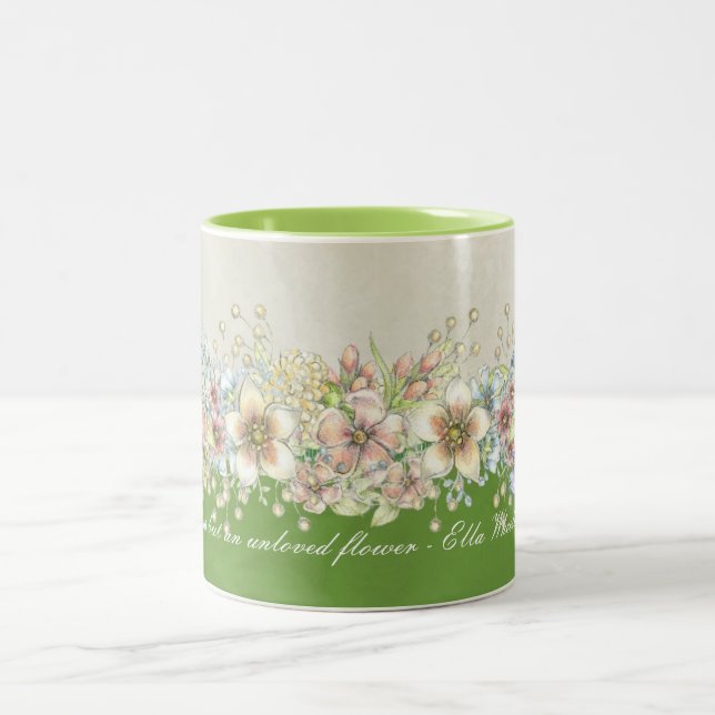 Love - Floral - Coffee Mug (Center)