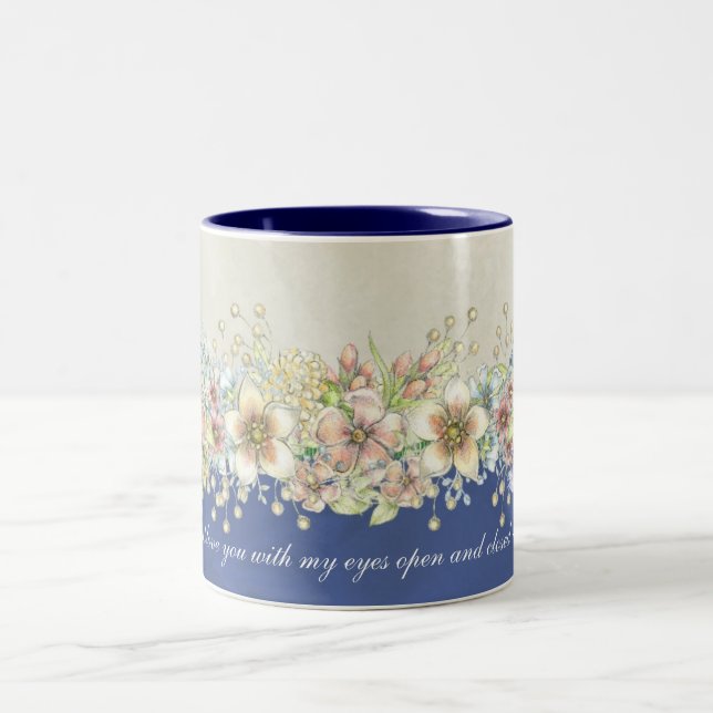 Love - Floral - Coffee Mug (Center)