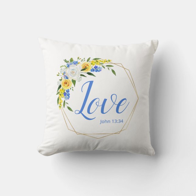 Love Floral Cushion (Front)