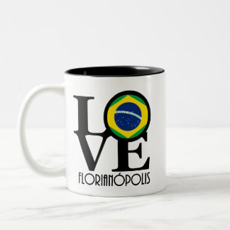 LOVE Florianópolis 11oz Two-Tone Coffee Mug