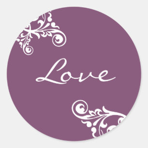 Love Flourish Envelope Sticker Seal