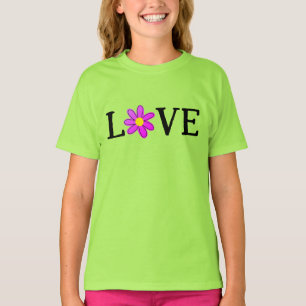 LOVE Flower Girl's T-Shirt