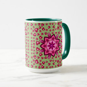 LOVE FLOWER HEART BIRTHDAY VALENTINE MUG