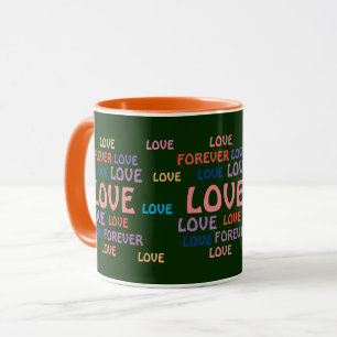 LOVE FLOWER HEART BIRTHDAY VALENTINE MUG