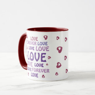 LOVE FLOWER HEART BIRTHDAY VALENTINE MUG