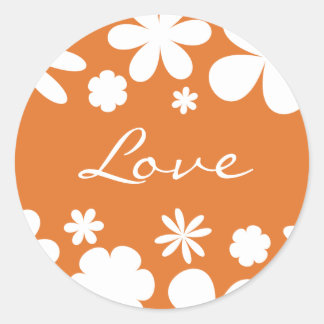 Love Flower Power Envelope Sticker Seal