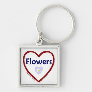 Love Flowers Key Ring