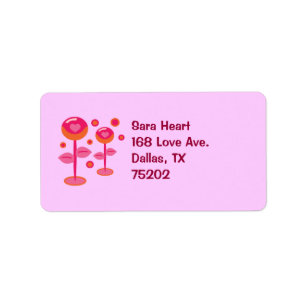 Love Flowers Label
