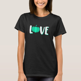 Love Food Allergy Awareness Month Teal Ribbon Grap T-Shirt