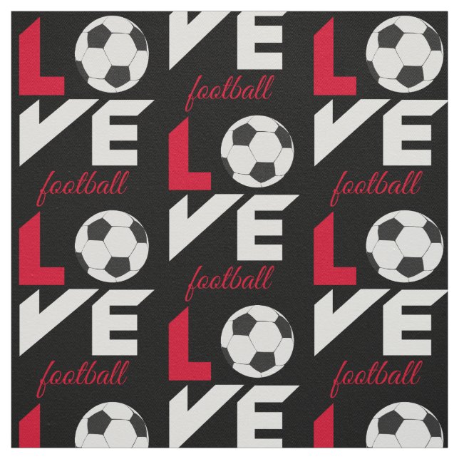 Love football fabric (Swatch)