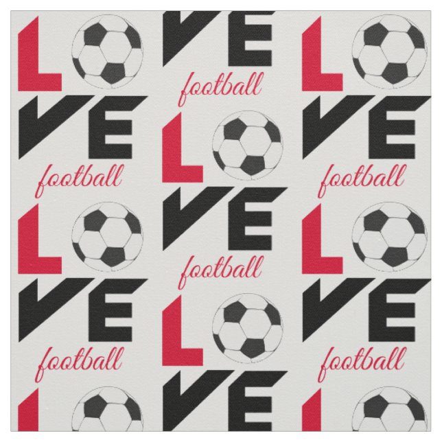 Love football fabric (Swatch)
