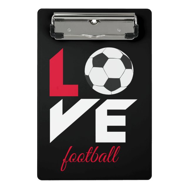 Love football mini clipboard (Front)