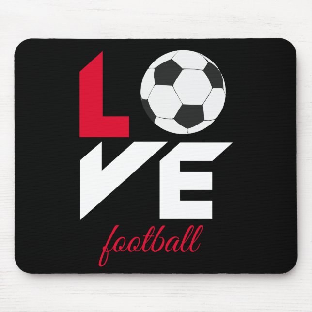 Love football mouse pad (Front)