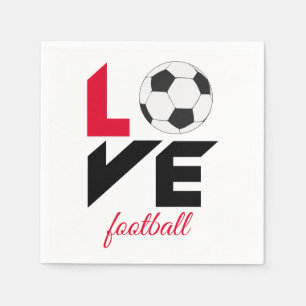 Love football napkin