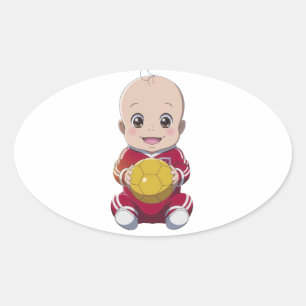 Love football oval sticker