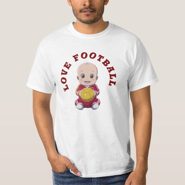 Love football T-Shirt Baby Bodysuit (Front)