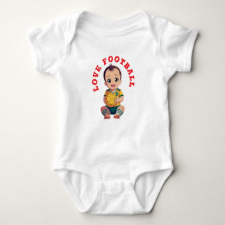 Love football T-Shirt Baby Bodysuit